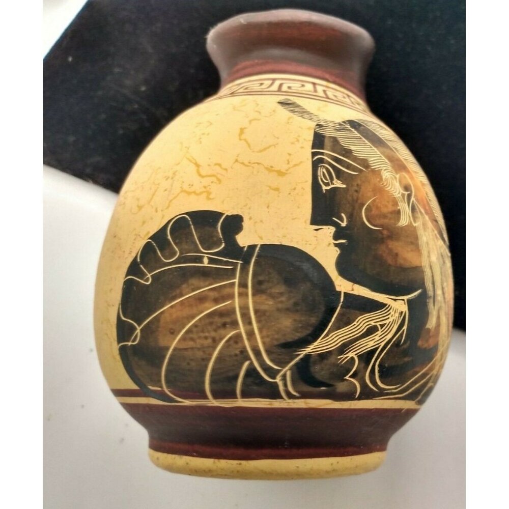 Beautiful Museum Copy of Classic Period 450 BC Greek Jug with Metal Tag